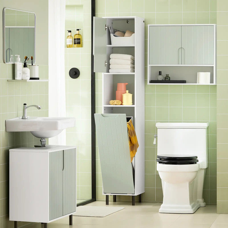 Sofune Tall Cabinet with Laundry Bag