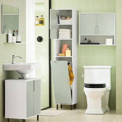 Sofune Tall Cabinet with Laundry Bag