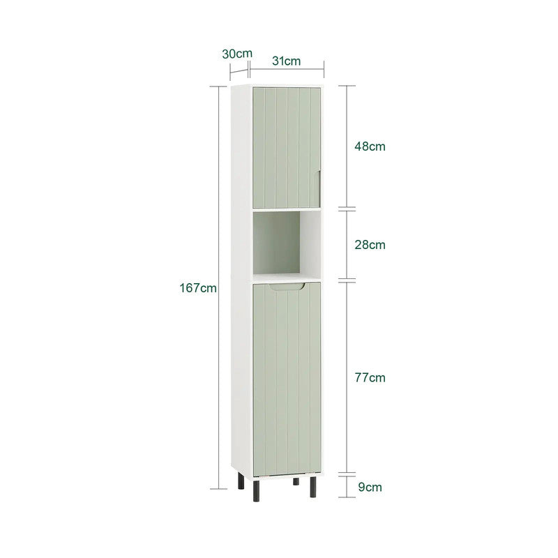 Sofune Tall Cabinet with Laundry Bag
