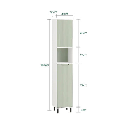 Sofune Tall Cabinet with Laundry Bag