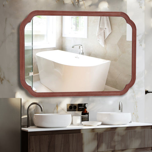 Alinier Wood Accent Wall Mirror