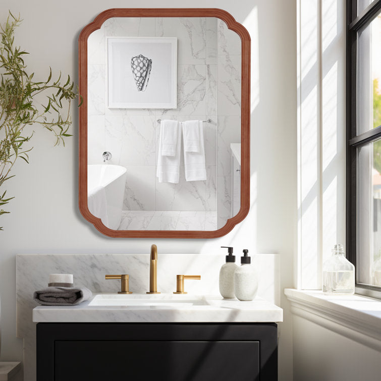 Alinier Wood Accent Wall Mirror