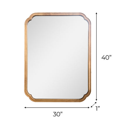 Alinier Wood Accent Wall Mirror