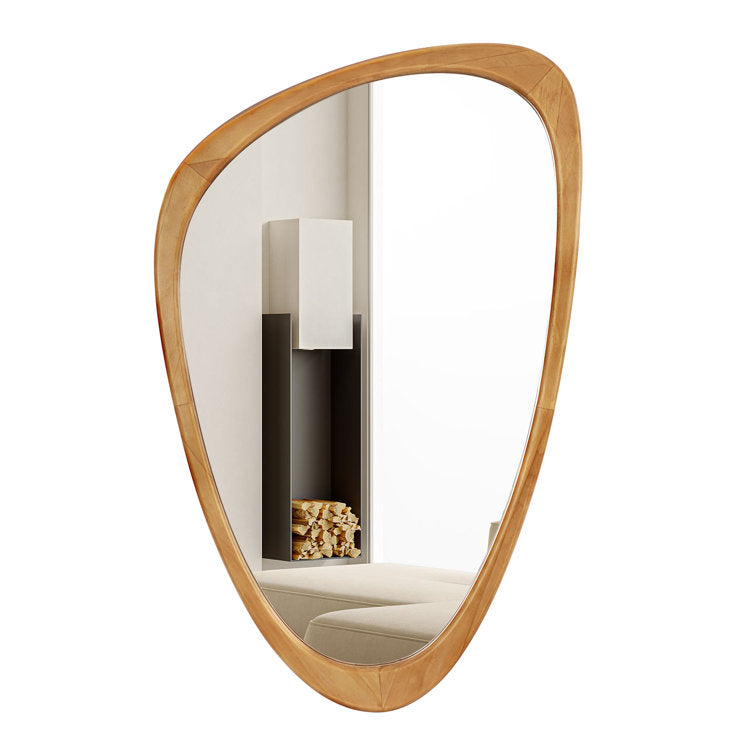 Coesie Wood Accent Mirror Irregular Decorative Mirror
