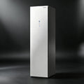 76.8 in. Smart Fabric Care Cabinet in Silver with Heat Pump Drying and Steam Sanitize