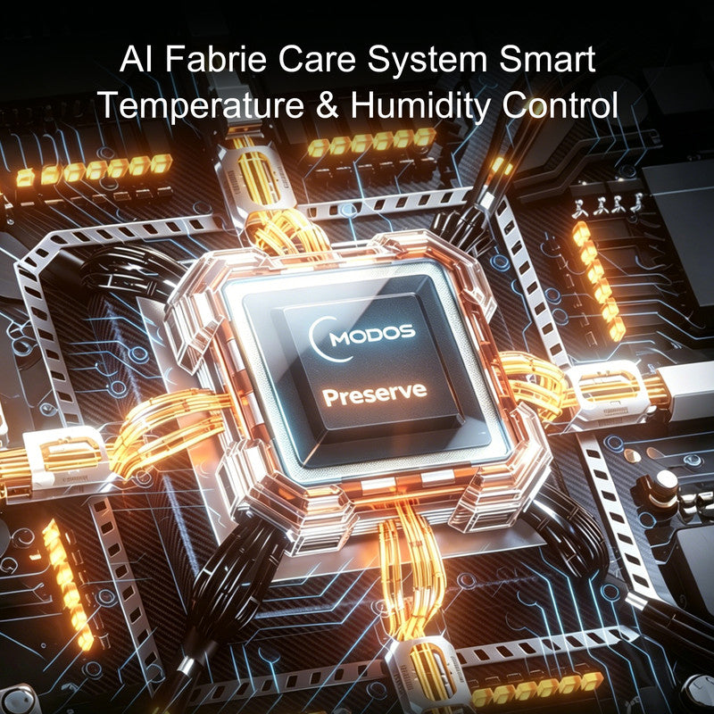 76.8 in. Smart Fabric Care Cabinet in Silver with Heat Pump Drying and Steam Sanitize