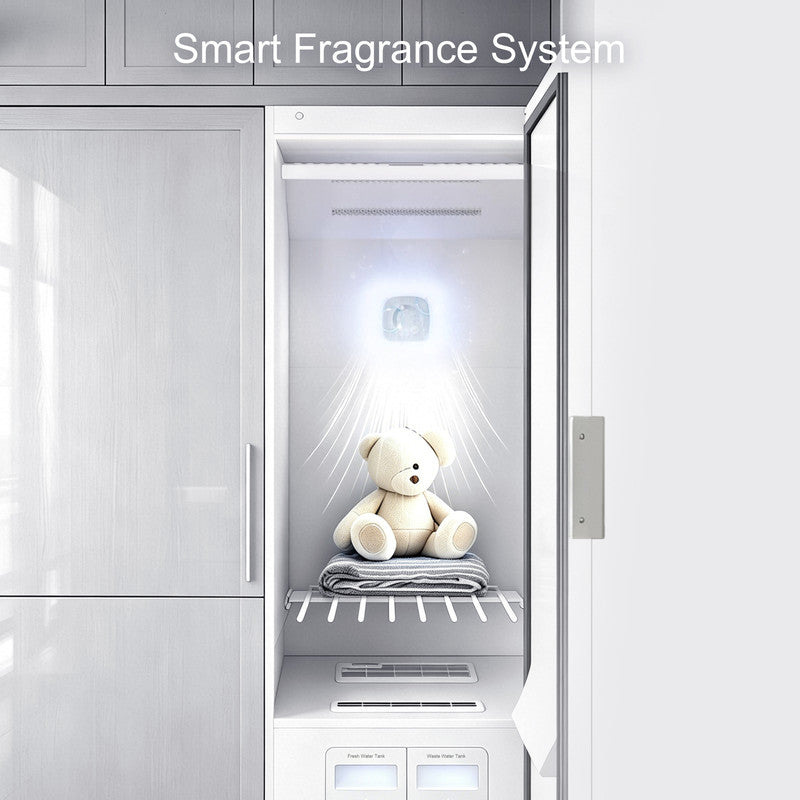 67.3 in. Garment Care Cabinet in White with Fabric Refresh and 6-Garment Capacity