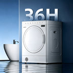 2 cu. ft. Ventless Heat Pump Electric Dryer in White with Inverter Motor, Sensor Dry & and Sanitize Cycle