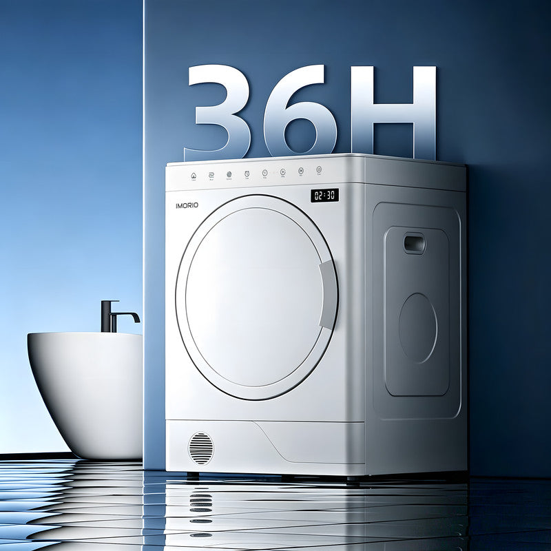 2 cu. ft. Ventless Heat Pump Electric Dryer in White with Inverter Motor, Sensor Dry & and Sanitize Cycle