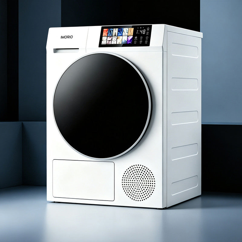 3.2 cu. ft.Ventless Heat Pump Electric Dryer in White with Inverter Motor and Sanitize Cycle