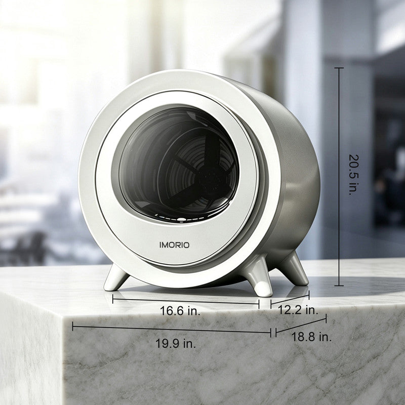 1.5 cu. ft. Portable Ventless Heat Pump Dryer in White with Quiet Operation and Sanitize Cycle