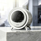 1.5 cu. ft. Portable Ventless Heat Pump Dryer in White with Quiet Operation and Sanitize Cycle