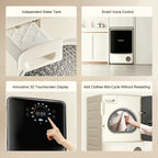 3.5 cu. ft. Heat Pump Electric Dryer in White with Slim Design and Reversible Drum Technology