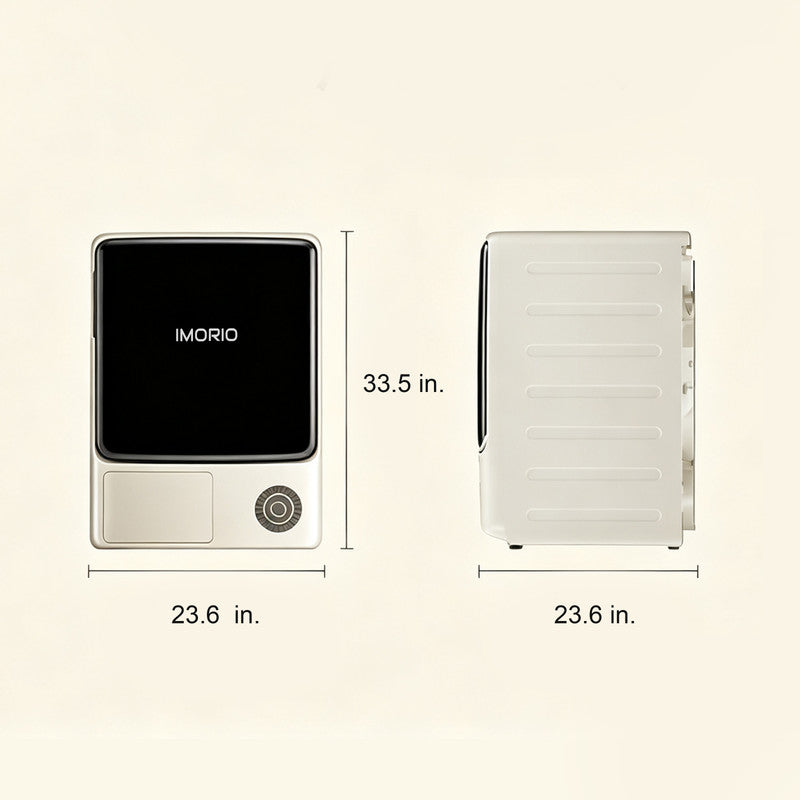 3.5 cu. ft. Heat Pump Electric Dryer in White with Slim Design and Reversible Drum Technology