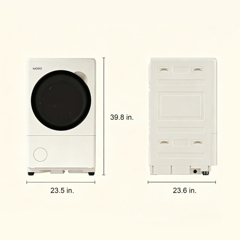 3.3 cu. ft. Washer / 2.1 cu. ft. Dryer Heat Pump All-in-One Laundry in White with Gentle Fabric Care