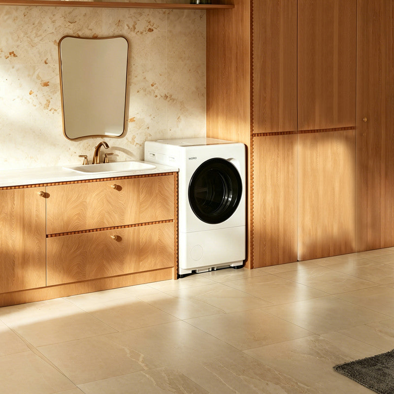 3.3 cu. ft. Washer / 2.1 cu. ft. Dryer Heat Pump All-in-One Laundry in White with Gentle Fabric Care