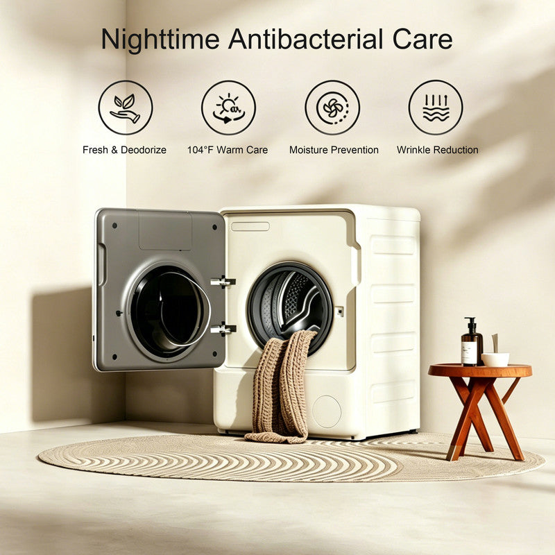 1.5 cu. ft. Washer / 0.8 cu. ft. Compact Washer Dryer Combo for Baby, Underwear& Delicate Laundry in White with Gentle Fabric Care