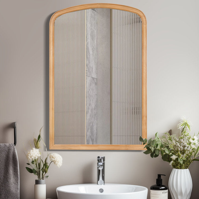 Lucina Wood Arched Wall Mirror