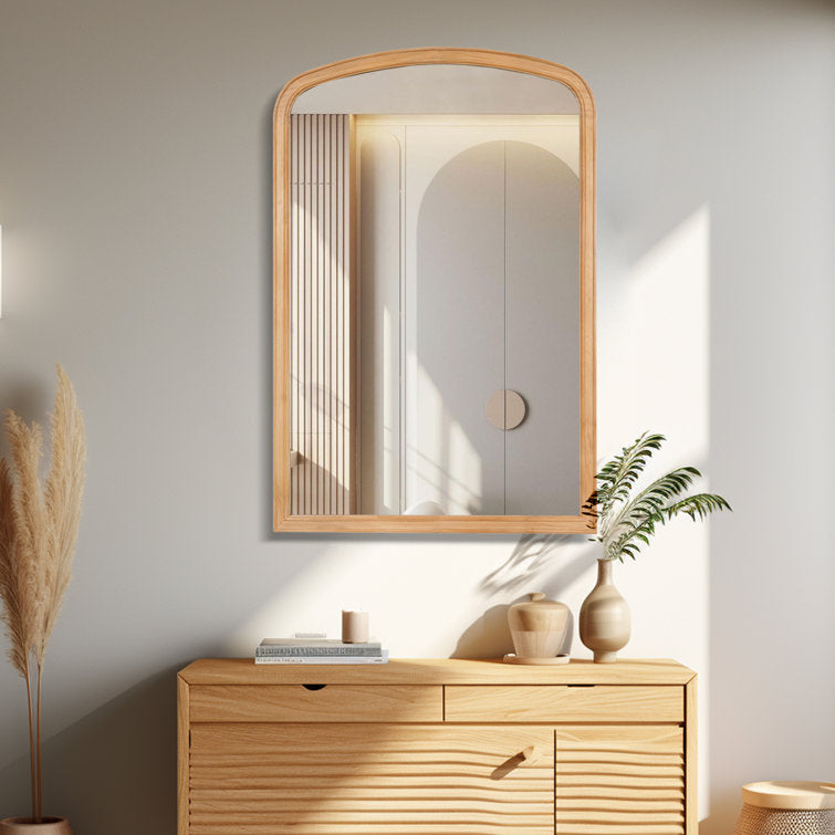 Lucina Wood Arched Wall Mirror