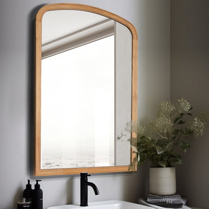 Lucina Wood Arched Wall Mirror