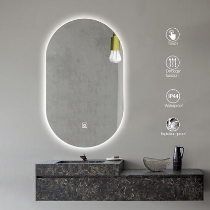 Lutjens Oval LED Wall Mirror