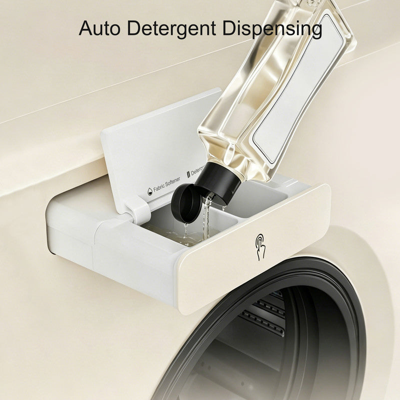 3 cu. ft. Smart Front Load Washer in White with Slim Design and Inverter Motor