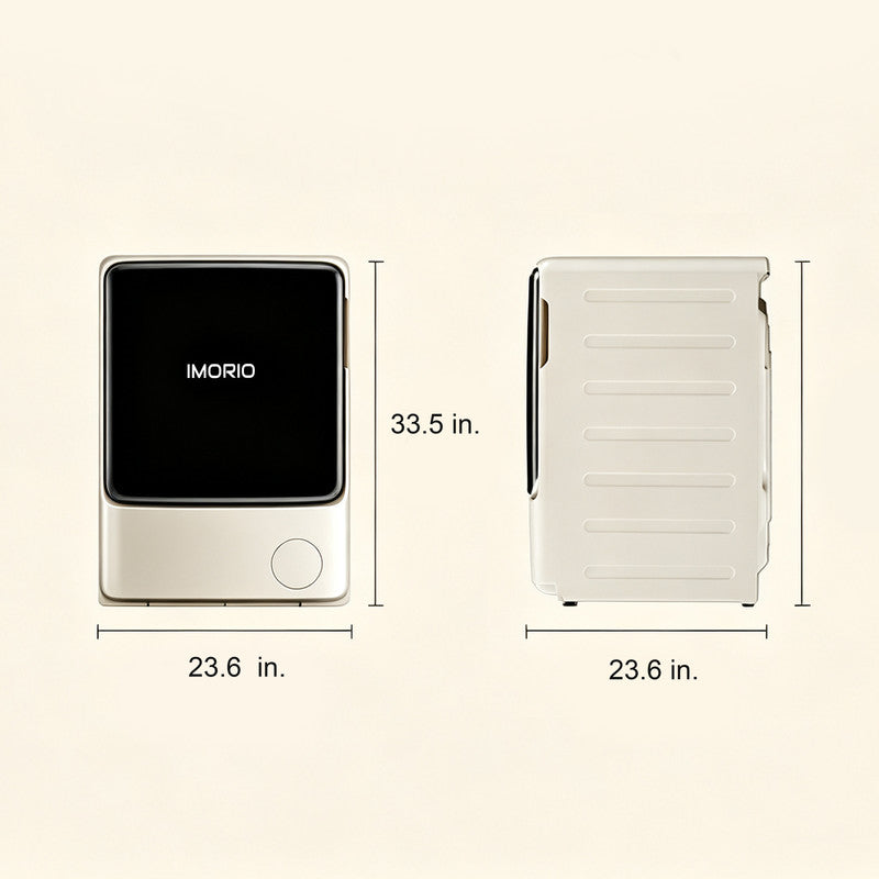 3 cu. ft. Smart Front Load Washer in White with Slim Design and Inverter Motor
